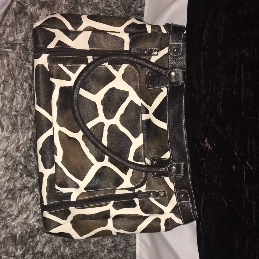 Cow print handbag